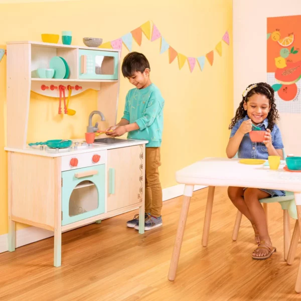 4 Mini Chef Kitchenette Wooden Play Kitchen B. Toy 3 Le3ab Store