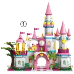Girls Princess Castle House Building Block Brick Sets For Kid Assembly, Woma - Image 4
