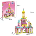 Girl Princess Angle Love Castle Small Brick Building Blocks, Woma - Image 3