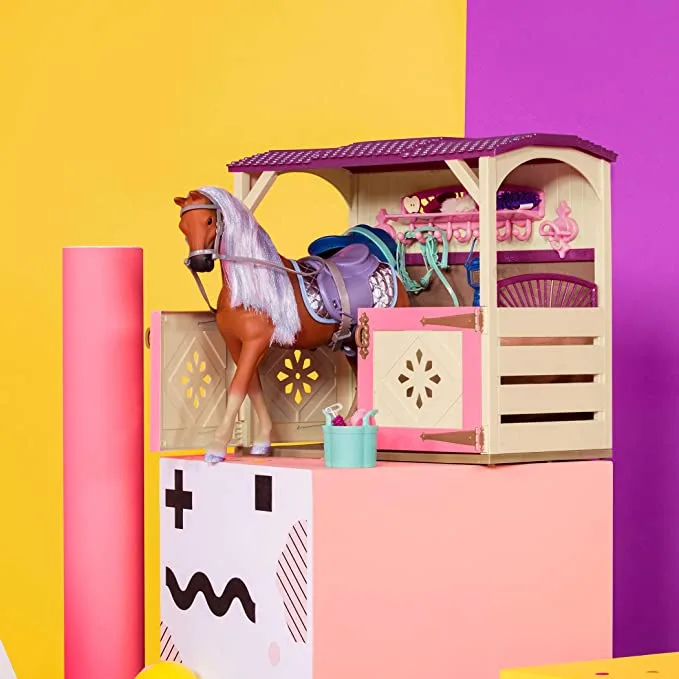 All Asparkle Acres, Horse Stable Playset With Accessories, Glitter Girls - Image 6