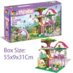 Girl Friendship Tree House Model Scene Small Building Block, Woma - Image 3