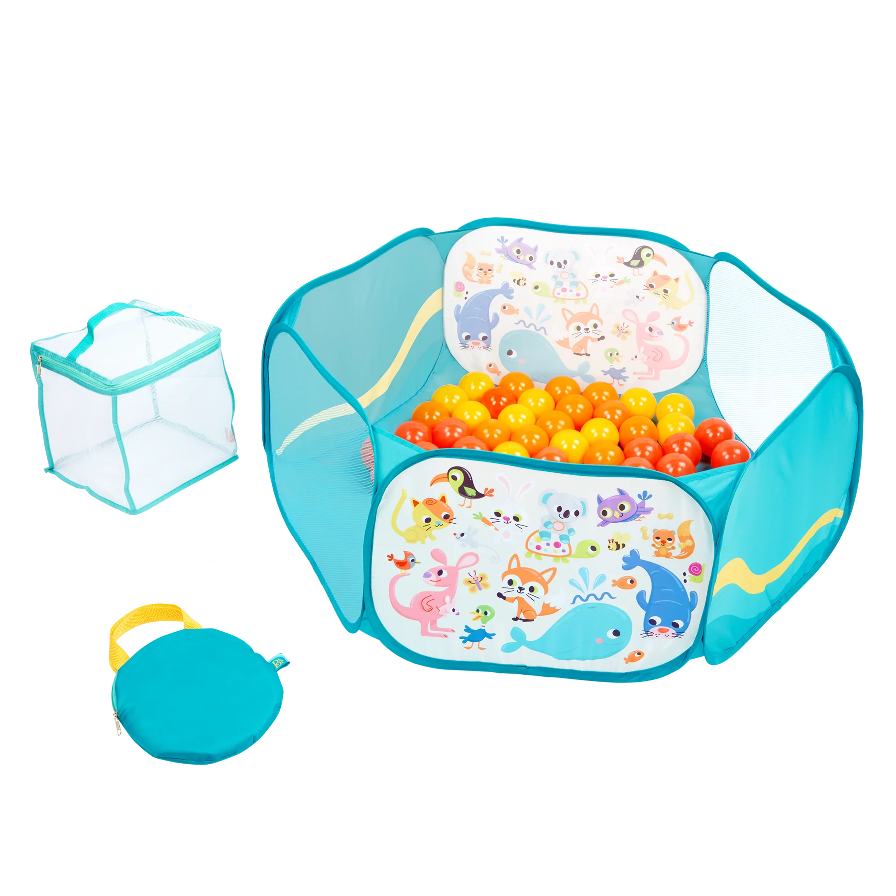 BX4512_PR_1800x1800 Mini Playspace, Ball Pit, B. Toy - Image 1