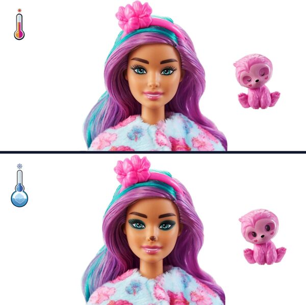 Barbie Cutie Reveal Doll with Sloth Plush Costume amp 10 Surprises 5 Le3ab Store