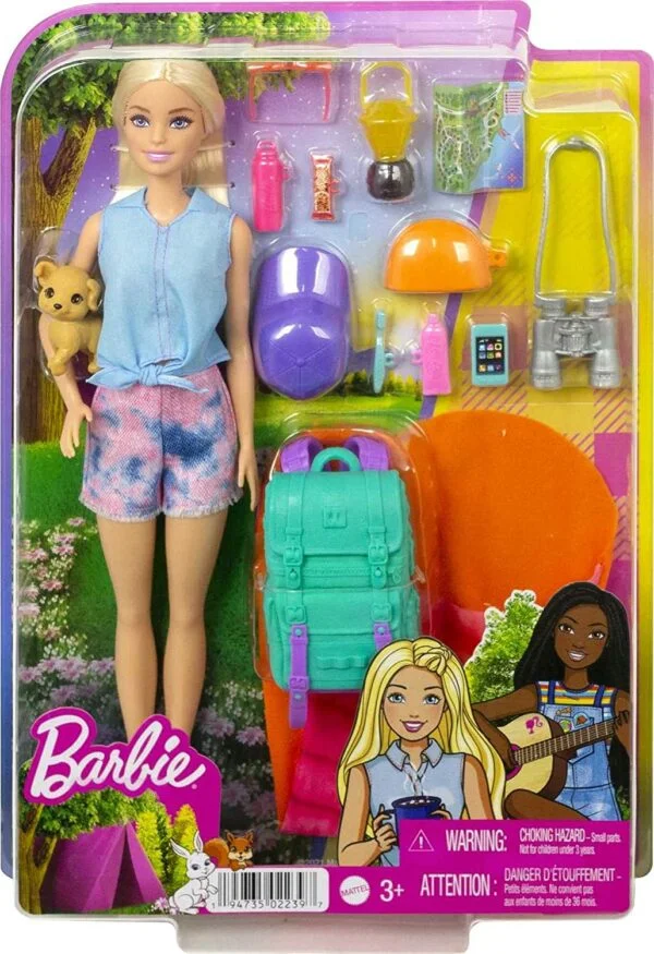 Barbie It Takes Two Malibu Camping Doll with Puppy 10 Accessories 6 لعب ستور