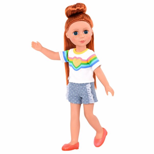 GG50042 Rainbow to your heart glitter girls dolls 14 inch clothes outfit fashion accessories charlie poseable posable shorts shirt Le3ab Store