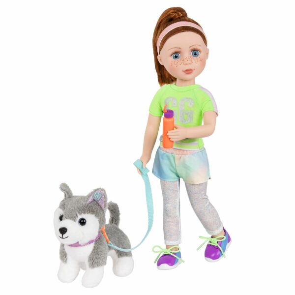 GG50061 Lets go for a run glitter girls dolls 14 inch clothes accessories fashion pet plush dog 1 Le3ab Store