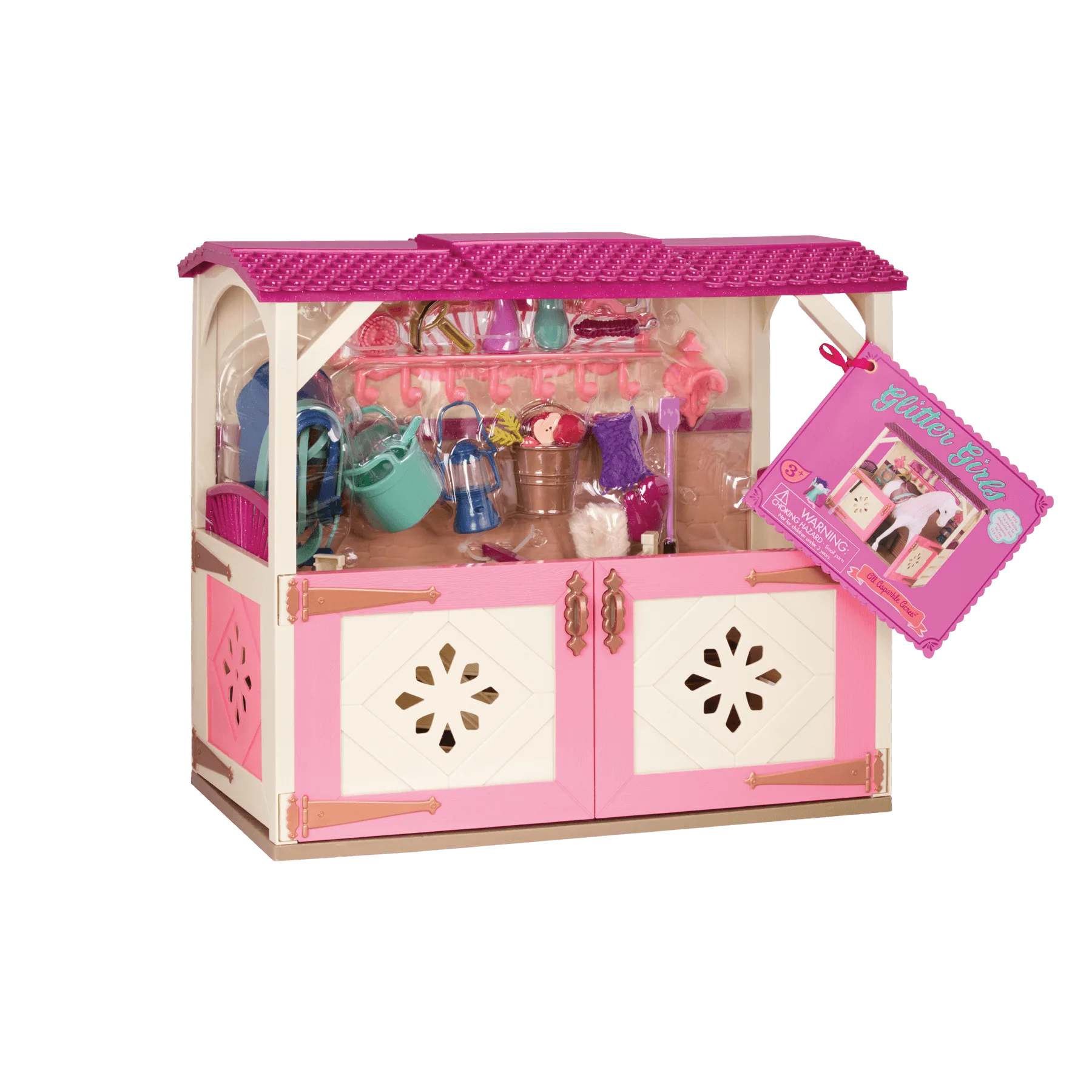 All Asparkle Acres, Horse Stable Playset With Accessories, Glitter Girls - Image 4