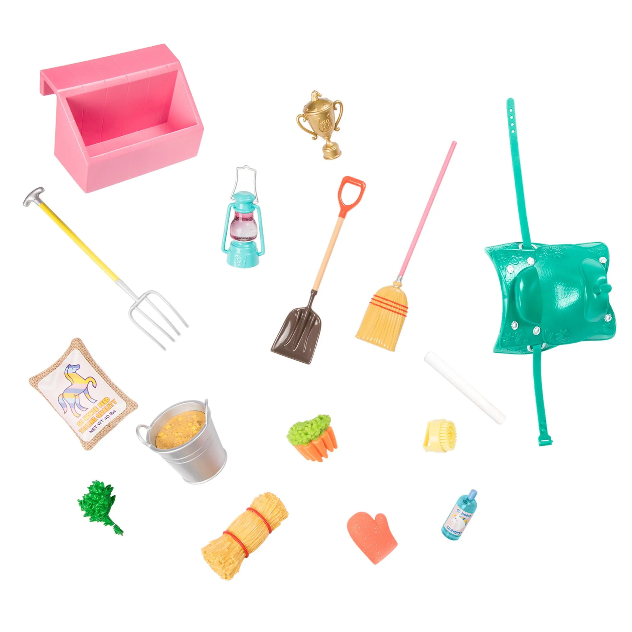 GG Horse Stable, 14-inch Doll Horse Stable Playset, Glitter Girls - Image 4