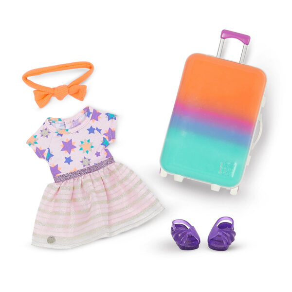 GG57158 Glitter Girls Dolls Suitcase Fashion Set Luggage Star Dress Outfit Le3ab Store
