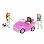 GG Convertable Car, 14-inch Doll Purple Convertible Car, Glitter Girls - Image 5