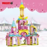 Girl Princess Angle Love Castle Small Brick Building Blocks, Woma - Image 2