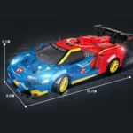 Super Racing Car Model Assemble Educational Diy Bricks Building Blocks, Woma - Image 5