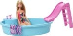 ​Barbie Doll 29cm Pool Playset with Slide - Image 4