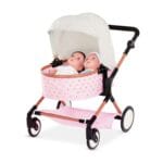 Babi Double Stroller for 14” Baby Doll