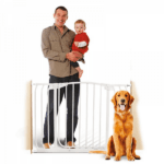 Chelsea Extra Wide 97 -106cm Auto Close Metal Baby Gate - White Dreambaby