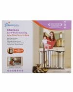 Chelsea Extra Wide 97.5-106cm Auto Close Metal Baby Gate – Black Dreambaby - Image 3