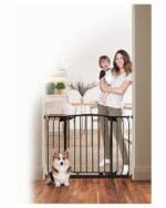 Chelsea Extra Wide 97.5-106cm Auto Close Metal Baby Gate - Black Dreambaby-6