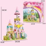 Girl Princess Dream City Castle Bricks Building Block Set Home Decor, Woma - Image 3