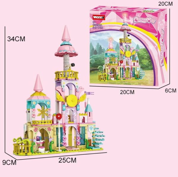 Girl Princess Starlight Castle Bricks Building Block Set Home Decor Woma 3 Le3ab Store
