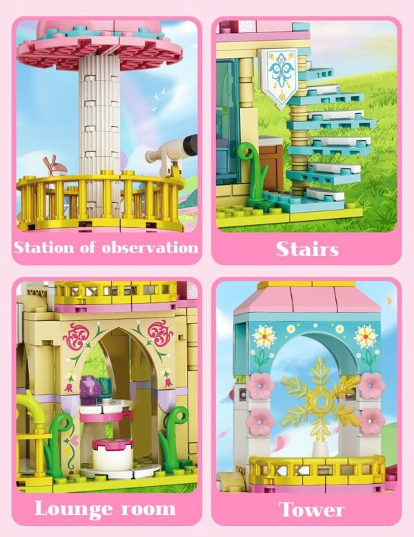 Girl Princess Starlight Castle Bricks Building Block Set Home Decor Woma 4 Le3ab Store