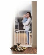 Zoe Auto Close Baby & Pet Security Gate 71-80cm - White Dreambaby - Image 2