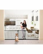 Zoe Auto Close Baby Security Gate 71-80cm - Black Dreambaby - Image 5