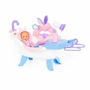 Polesie Doll Bath Set With Baby Doll