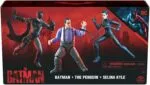 DC Comics The Batman 3-Pack with Exclusive 4” Batman Selina Kyle, The Penguin Action Figures - Image 2
