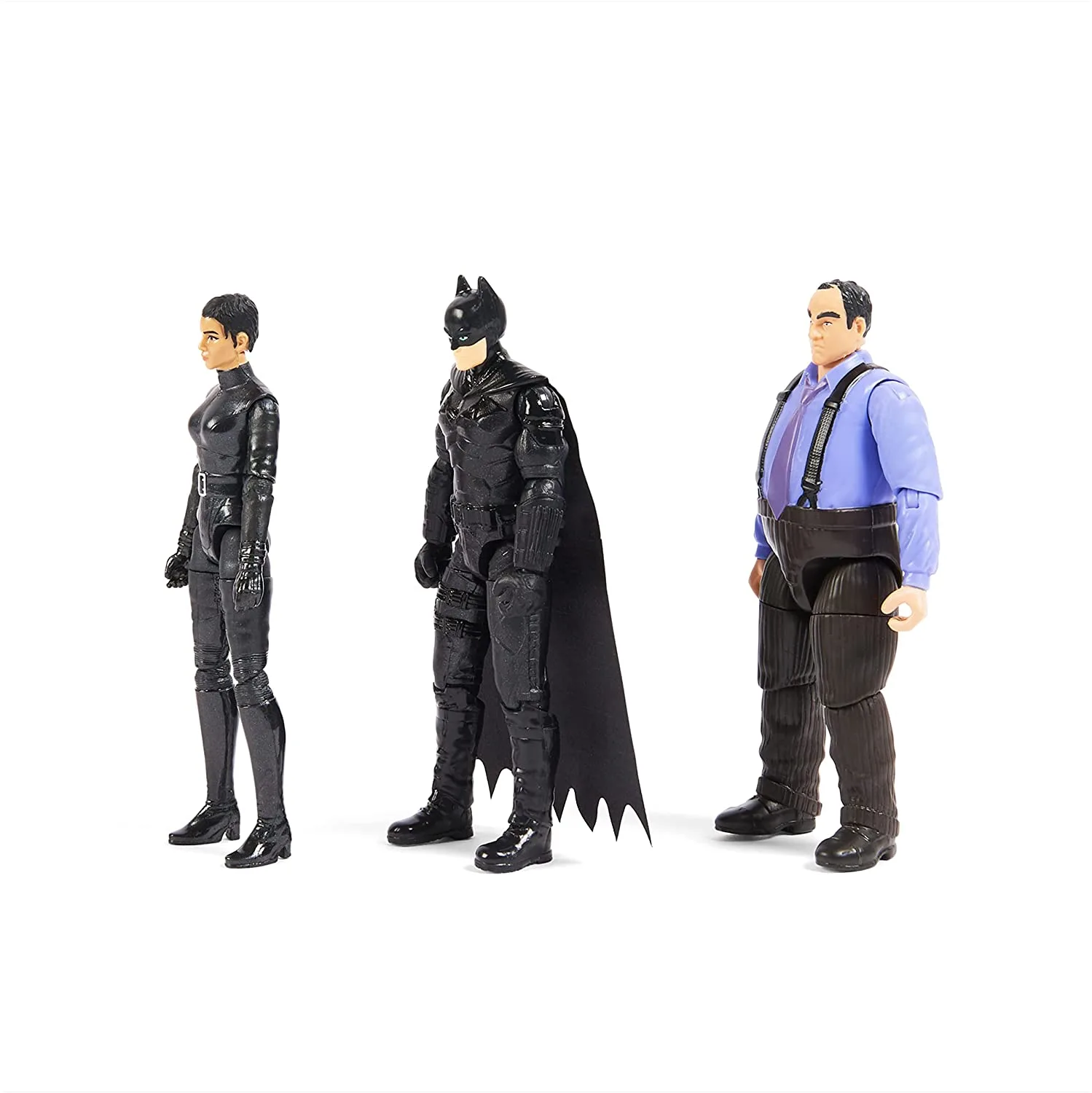 DC Comics The Batman 3-Pack with Exclusive 4” Batman Selina Kyle, The Penguin Action Figures - Image 4