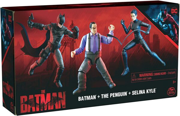 DC Comics The Batman 3 Pack with Exclusive 4 Batman Selina Kyle The Penguin Action Figures 9 Le3ab Store