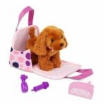 Pucci Pups Polka Dot Tote Bag & Cocker Spaniel Stuffed Animal