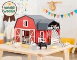 Terra Wooden Animal Barn - Farm Playset - Image 10