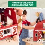 Terra Wooden Animal Barn - Farm Playset - Image 7