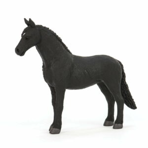 Terra Friesian Horse Figurine