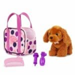 Pucci Pups Polka Dot Tote Bag & Cocker Spaniel Stuffed Animal - Image 4