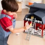 Terra Wooden Animal Barn - Farm Playset - Image 3