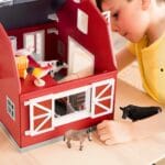 Terra Wooden Animal Barn - Farm Playset - Image 9