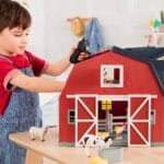 Terra Wooden Animal Barn - Farm Playset - Image 2