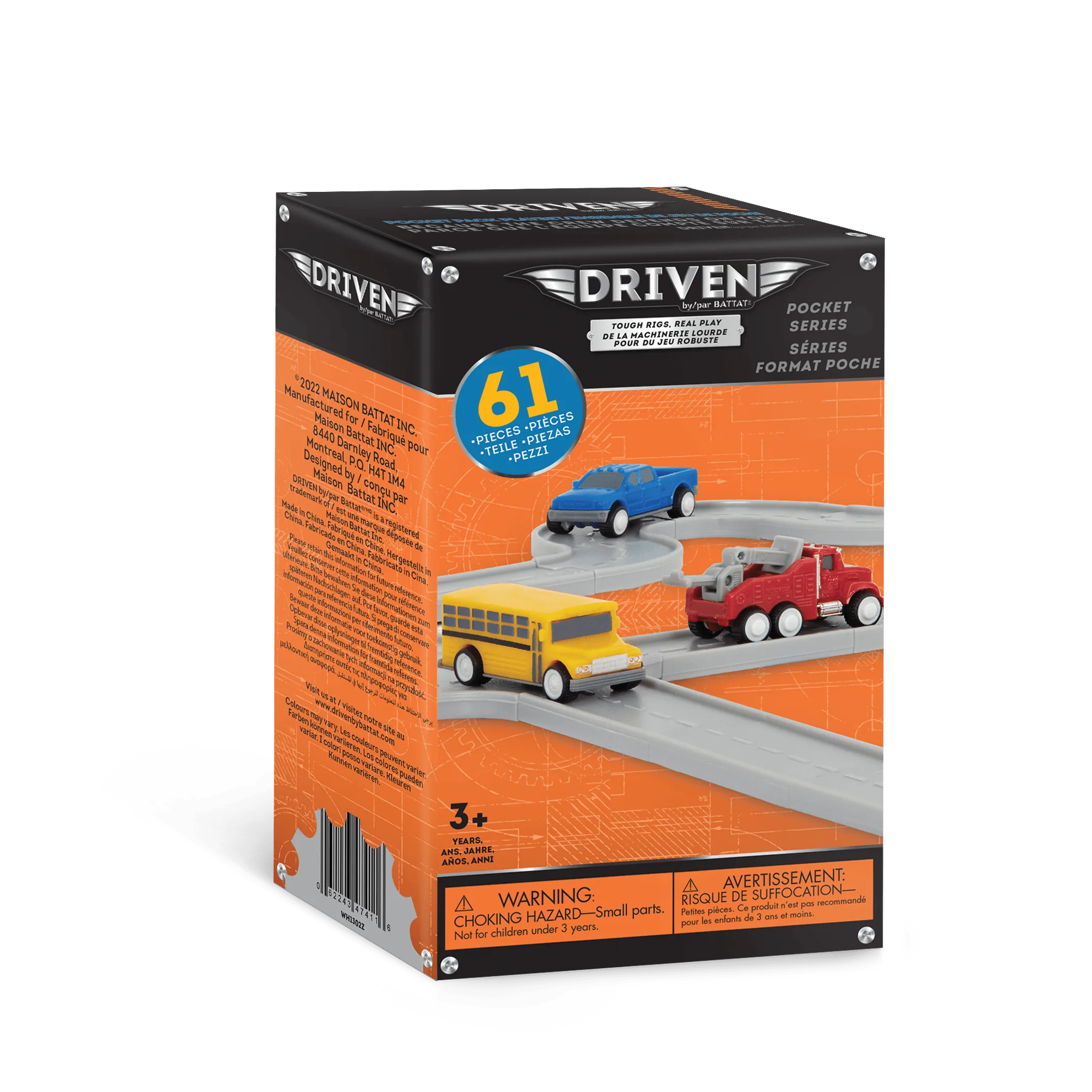 Pocket Pack Playset-Track Playset with Toy Vehicles Driven - Image 6