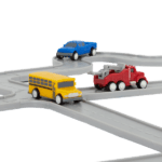 Pocket Pack Playset-Track Playset with Toy Vehicles Driven - Image 2