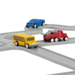 Pocket Pack Playset-Track Playset with Toy Vehicles Driven - Image 2