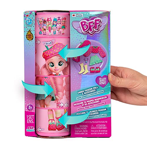 Cry Babies BFF Ella Fashion Doll With 9+ Surprises Including