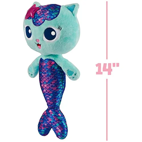 gabby s dollhouse 14 inch interactive talking mercat plush kids toys with 3 Le3ab Store
