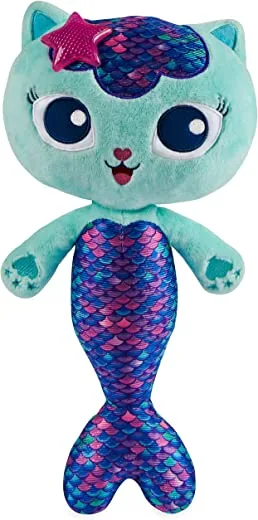 Gabby’s Dollhouse, 14-inch Interactive Talking Mercat Plush Kids Toys with Lights, Music and Phrases Stuffed Animals for Girls and Boys Ages 3 and up - Image 2