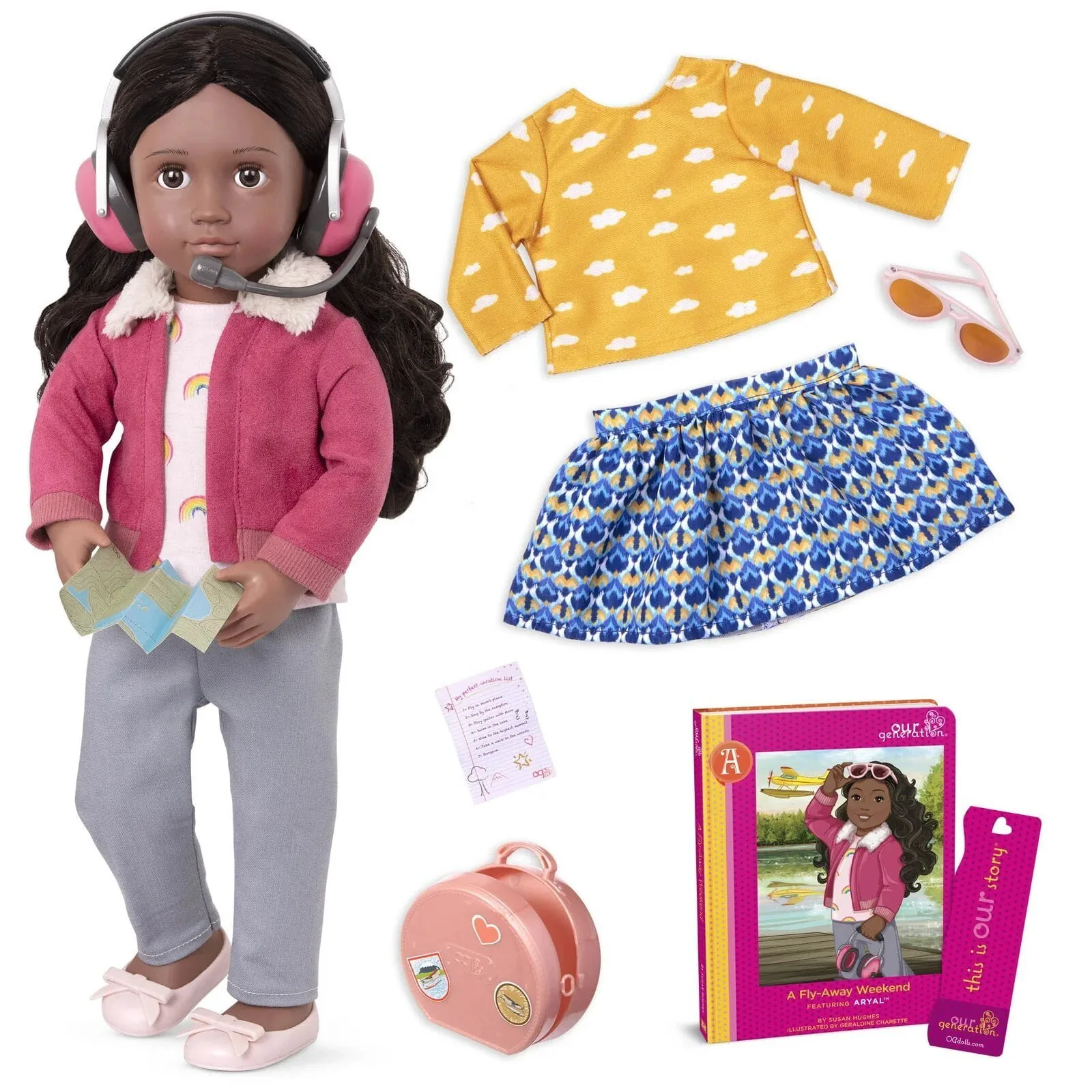 Aryal Doll & Book - Our Generation Aryal Doll & Book - Our Generation