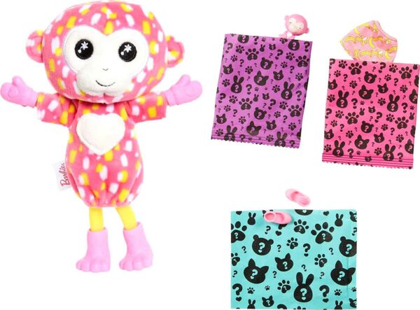 Barbie Chelsea Cutie Reveal Jungle Series Monkey Doll 4 Le3ab Store