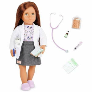 Daya 18-inch Vet Doll with Plush Hamster Our Generation