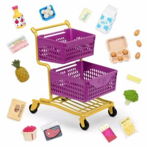 At the Market Shopping Cart Purple - Accessory Set Our Generation