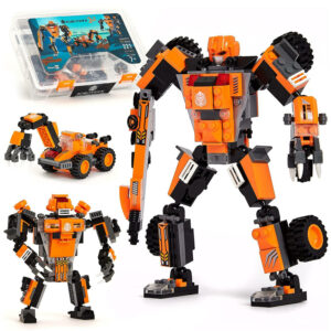 JitteryGit Robot Building Toy Orange Tangryp (221 Pcs) Robotryx