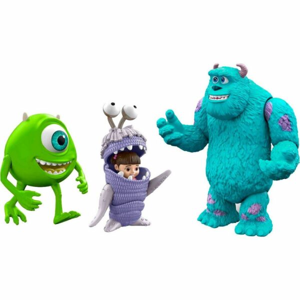 Mattel Disney and Pixar Monsters Inc Storyteller 3 Action Figure Pack Sulley Mike Boo 2 Le3ab Store